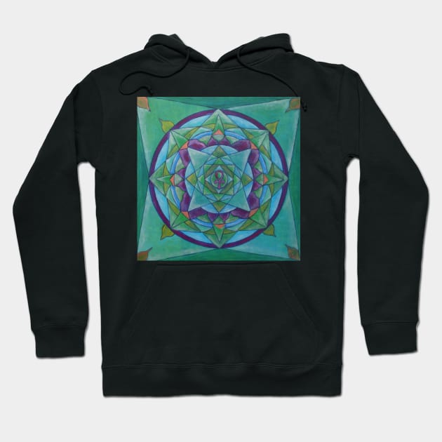 Follow your heart free-hand mandala Hoodie by Renart